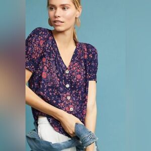 Maeve Anthropologie Button Down Shirt